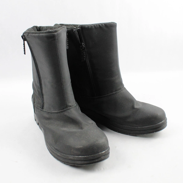 Totes Womens Boots Black Waterproof With Two Side Zip Up Size 10M