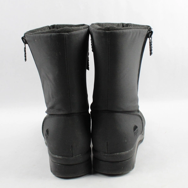 Totes Womens Boots Black Waterproof With Two Side Zip Up Size 10M