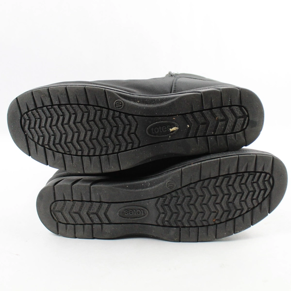 Totes Womens Boots Black Waterproof With Two Side Zip Up Size 10M