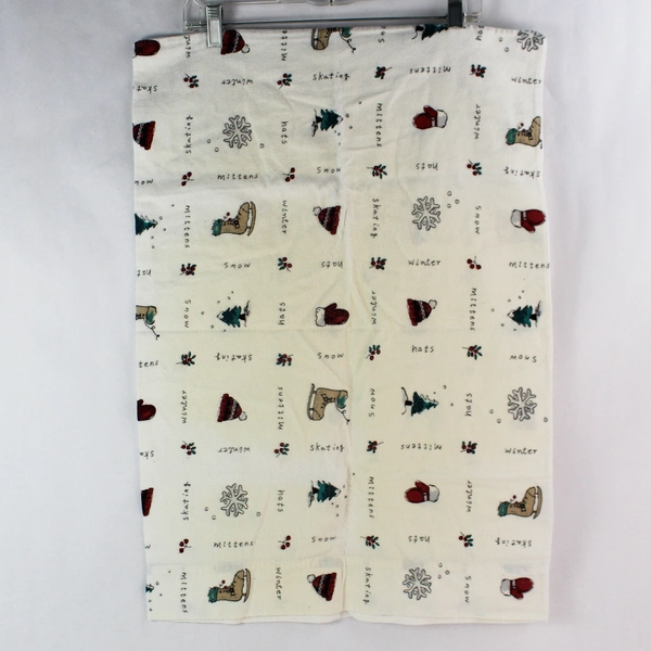 Lot of 3 Craft Pillowcases - 2 Plain White & 1 Holiday Print Fabric