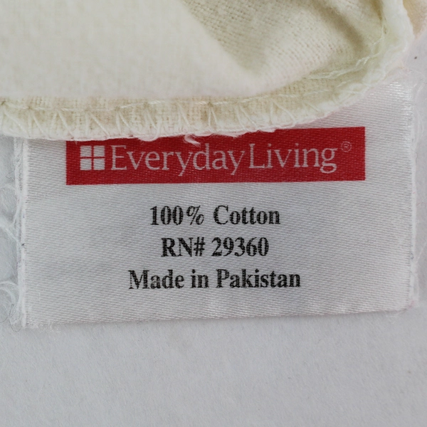 Lot of 3 Craft Pillowcases - 2 Plain White & 1 Holiday Print Fabric