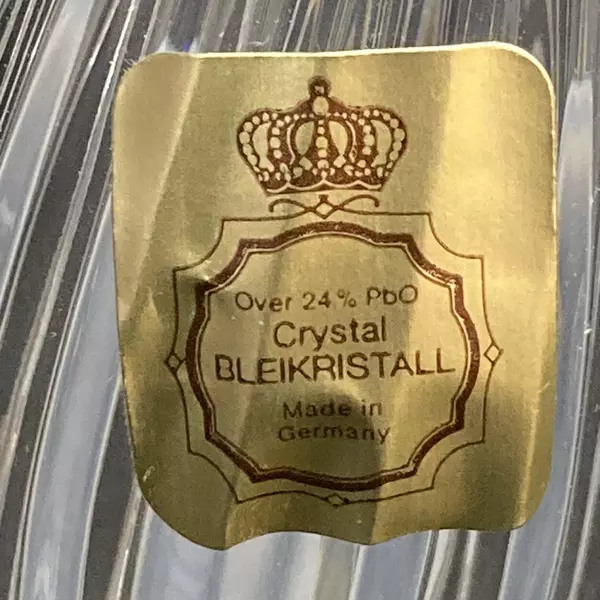 Bleikristal 24% Lead Crystal Pear Salt & Pepper Shakers with Box