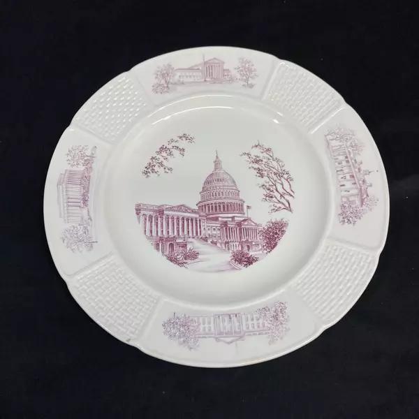 Vintage Wedgwood Capitol Washington D.C. Collector Plate 10.25" White