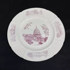Vintage Wedgwood Capitol Washington D.C. Collector Plate 10.25" White