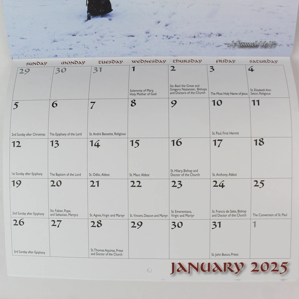 Our Lady of Clear Creek Abbey 2024 Catholic Calendar - Pre-Owned