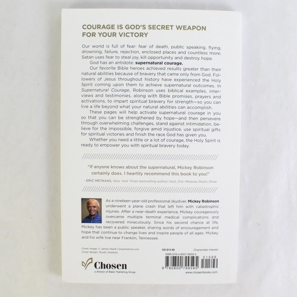Supernatural Courage by Mickey Robinson Activating Spiritual Bravery 2020 PB