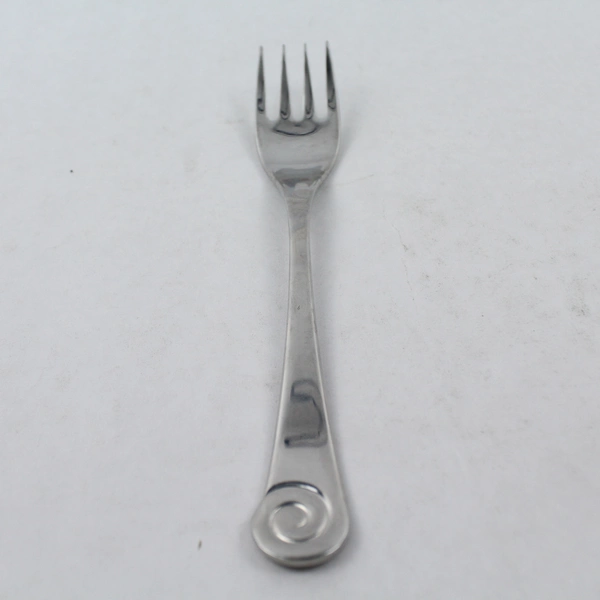 2 Pc Set Robert Welch Ammonite Glossy 18/10 Stainless Steel Serving Fork & Spoon