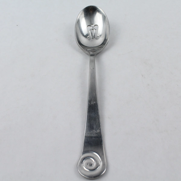 2 Pc Set Robert Welch Ammonite Glossy 18/10 Stainless Steel Serving Fork & Spoon