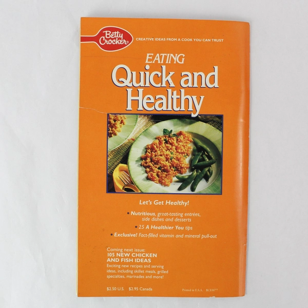 Vintage Feb 1992 Betty Crocker Creative Recipes Magazine No. 77 Healthy Cooking