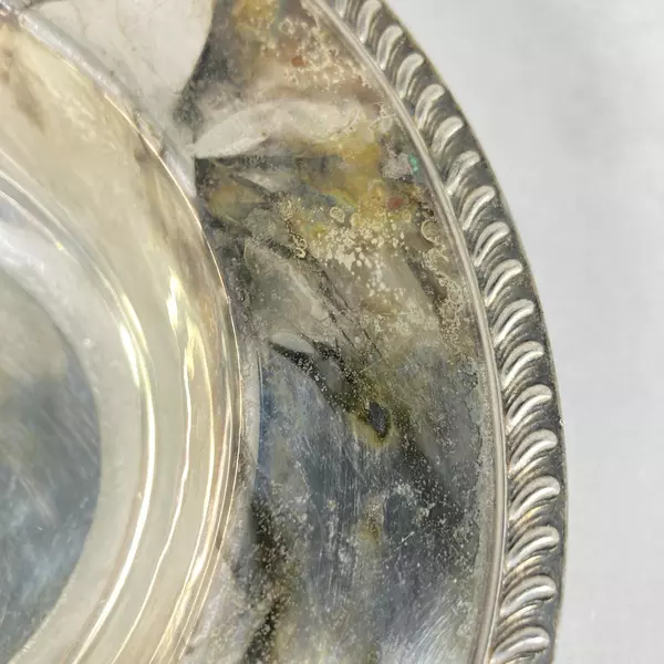 Vintage CPC Electroplated Copper Bowl 11.5" Rope Edge Patina Decor