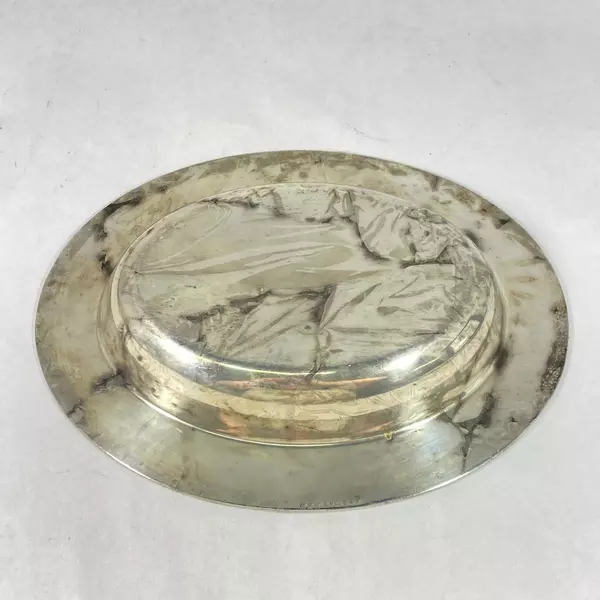 Vintage CPC Electroplated Copper Bowl 11.5" Rope Edge Patina Decor