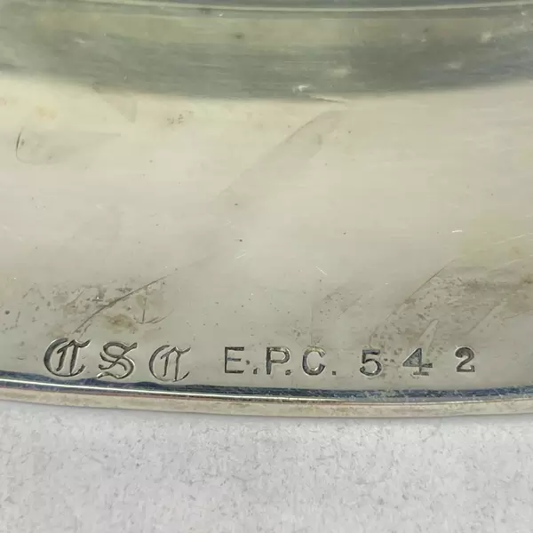 Vintage CPC Electroplated Copper Bowl 11.5" Rope Edge Patina Decor