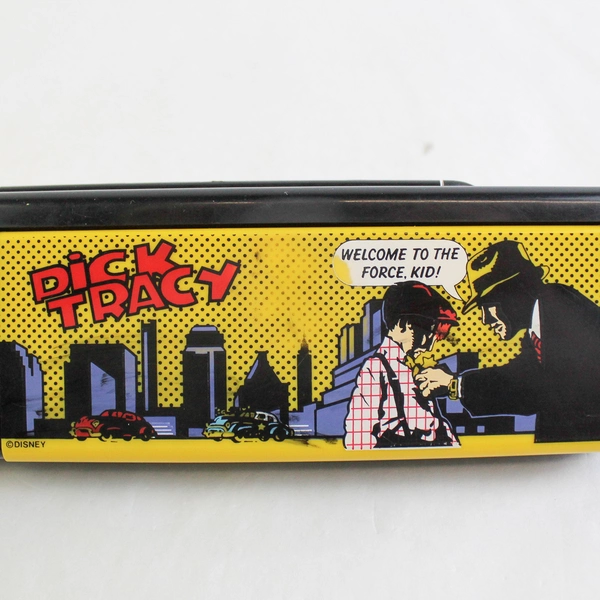 Vintage 1990s Disney Dick Tracy Plastic Pencil Box Case 