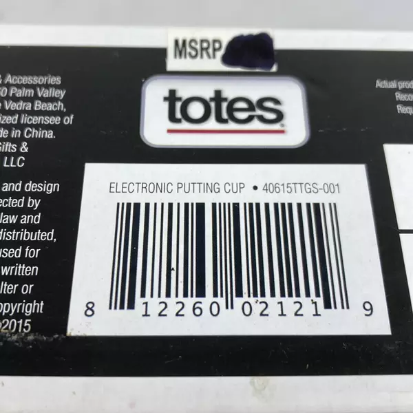 Totes Electronic Golf Putting Cup - Improve Your Skills at Home - Good Condition