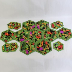 Handmade Cloth Kitchen Table Runner With 7 Cloth Coasters Chili Peppers