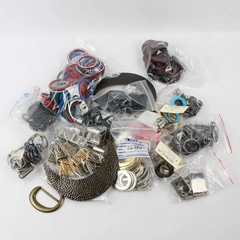 Large Lot of Belt and Accessory Making Pieces for DIY Crafting