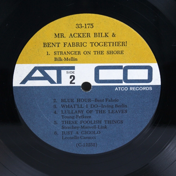 Vintage 1965 Acker Bilk & Bent Fabric Together 12" Record Atco Vinyl