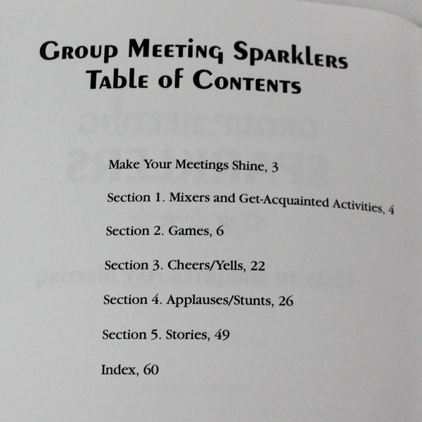 2001 Boy Scouts Group Meeting Sparklers Booklet - Historical Collectible