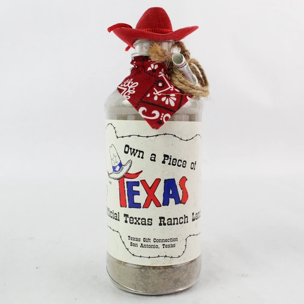 Texas Ranch Land Bottle Novelty Gift - Unique Texas Charm