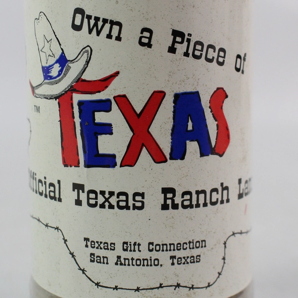 Texas Ranch Land Bottle Novelty Gift - Unique Texas Charm
