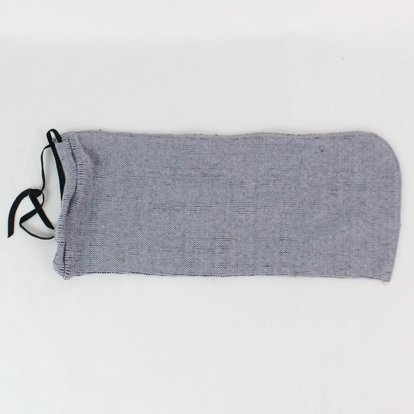 Vintage Seaboard System Railroad Gray Knit Drawstring Pouch Bag