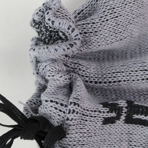 Vintage Seaboard System Railroad Gray Knit Drawstring Pouch Bag