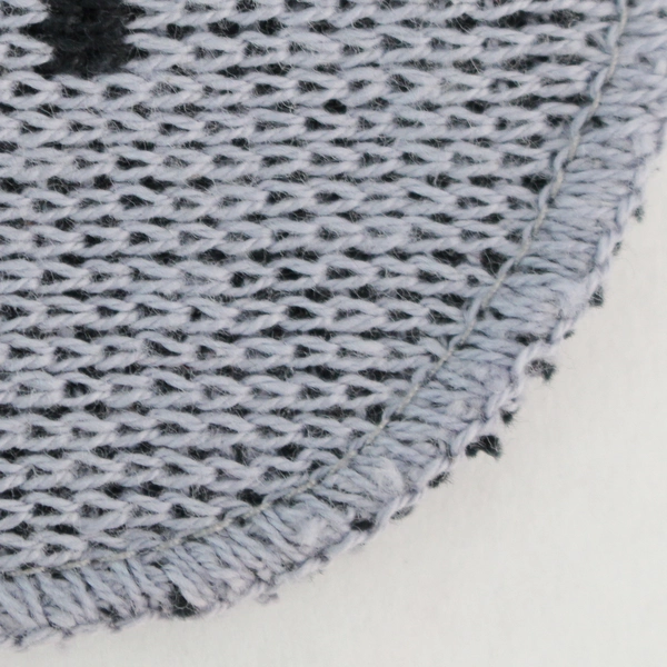 Vintage Seaboard System Railroad Gray Knit Drawstring Pouch Bag