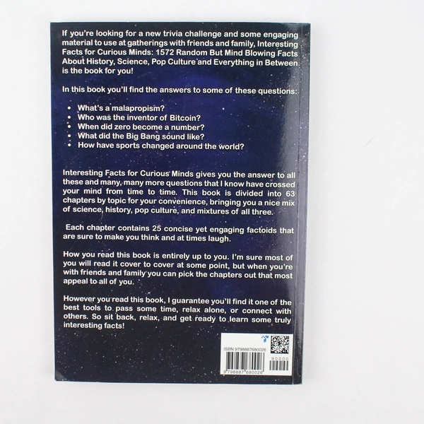 Interesting Facts for Curious Minds by Jordan Moore 2022 Trivia Book
