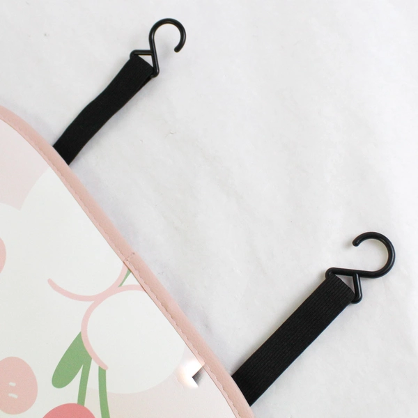 Vobomo Back Seat Organizer Storage Children Cartoon Rabbit Pink Tulips