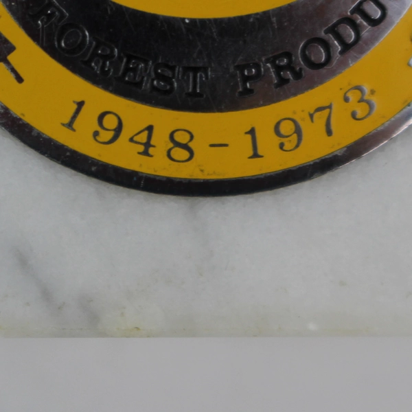 Vintage NOR PAC 25th Anniversary Marble Paperweight 1948-73, Flawed