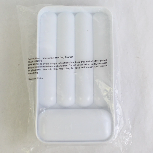 Microwave Hot Dog Cooker with Lid 4 Slot Sealed