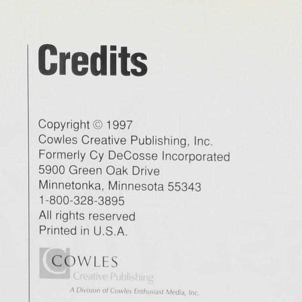 Deck Essentials by Cowles Creative Publishing 1997 Trade Paperback