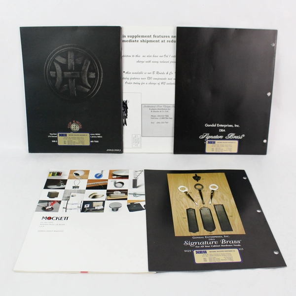 Lot of 5 Vintage Decorative Cabinet Hardware Catalogs 1997-2007