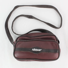 Albinar Maroon Faux Leather Camera Bag AB-100 - Pre-Owned, Stylish Accessory