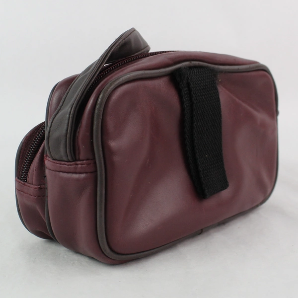 Albinar Maroon Faux Leather Camera Bag AB-100 - Pre-Owned, Stylish Accessory