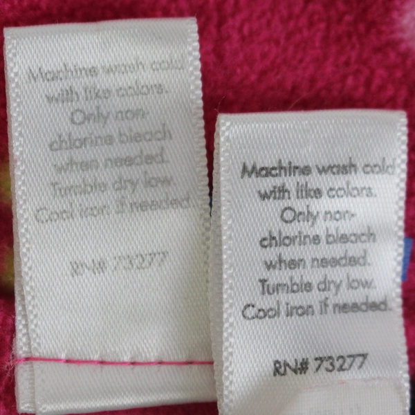 Lot of 2 Jumping Beans Girls' Multicolor Reversible Fleece Scarves