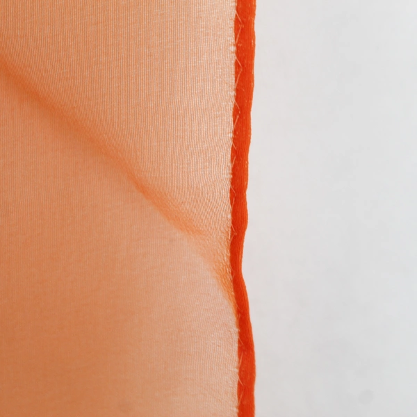 Vintage Glentex Sheer Orange Head Scarf 20.75"x22" Lightweight Fashion Accessory