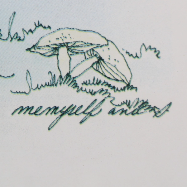 Framed Wash Bowl Basin Illustrated Print 15x12" Home Decor Art