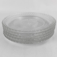 Set of 5 Vintage Fostoria Captiva Shell Pattern Salad Plates 8"