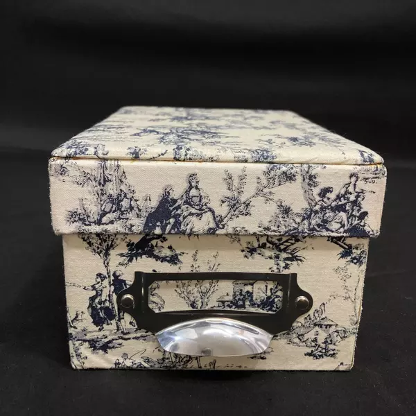 Lot of 2 Sierra Pacific Crafts Victorian Recipe Card Boxes - Pre-Owned