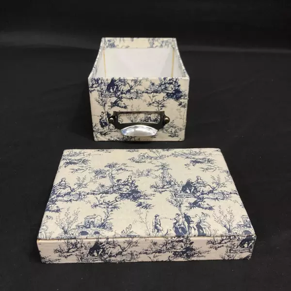 Lot of 2 Sierra Pacific Crafts Victorian Recipe Card Boxes - Pre-Owned