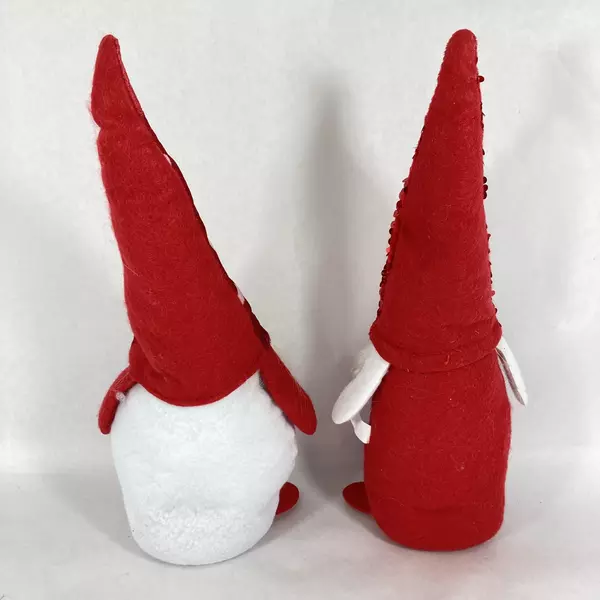 2 Valentines Day Weighted Bottom Gnome Plush Table Mantle Shelf Decor Figurines
