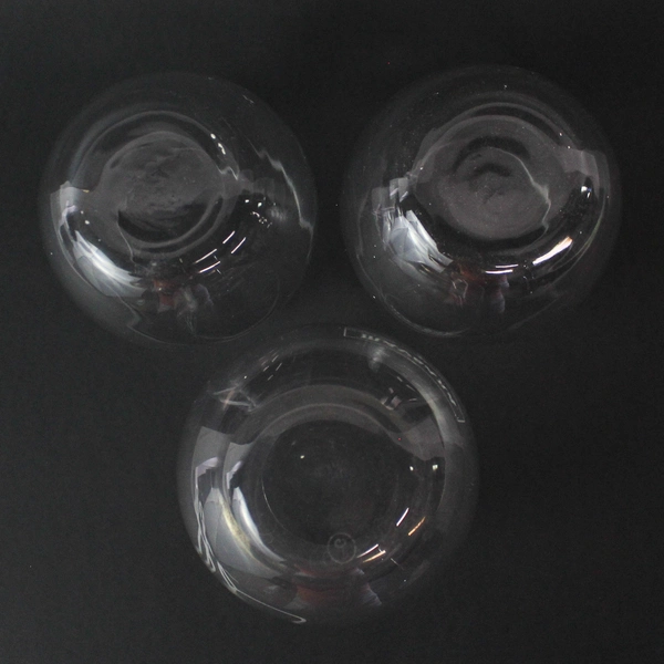 Set of 3 Maysara Clear Glass Stemless Wine Glasses
