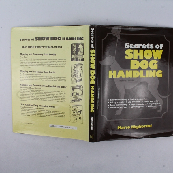 Secrets of Show Dog Handling By Mario Migliorini 1987 Hardcover