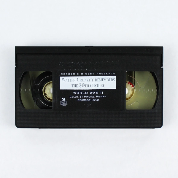 Walter Cronkite Remembers WWII 1997 VHS - Good Condition, Sold As-Is