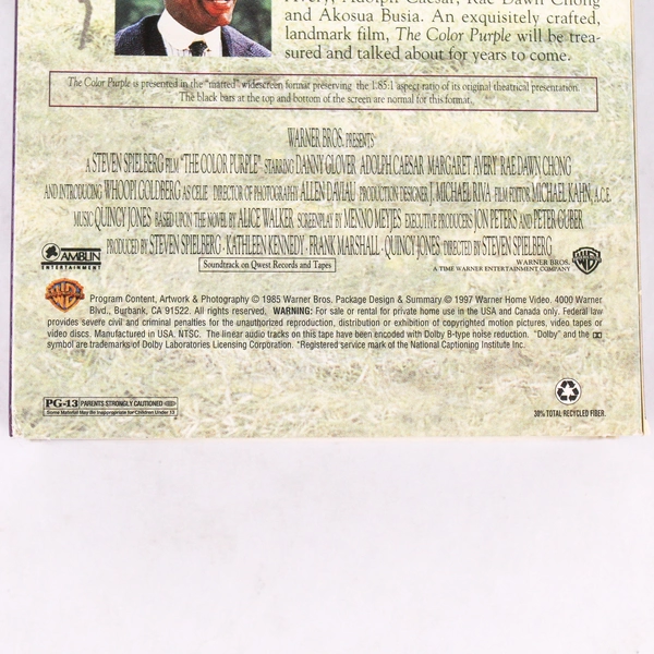 The Color Purple 1997 VHS Special Wide Screen Edition - Good Condition