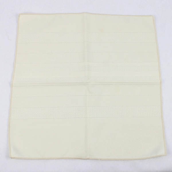 Lot of 11 White and Cream Cloth Napkins Flawed