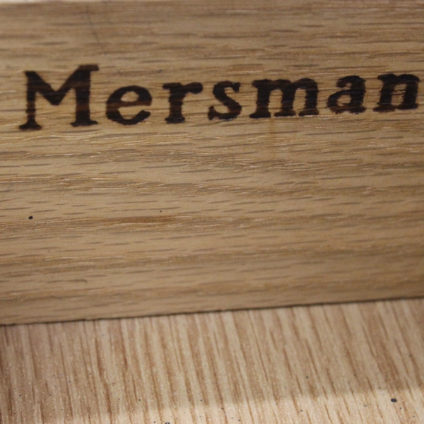 Vintage Mersman Mid Century Modern 2 Tiered End Table With Drawer Model 35-2