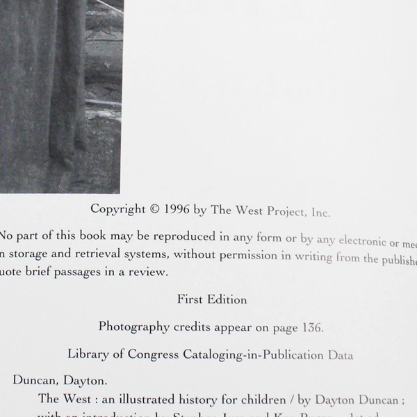 The West: An Illustrated History for Children by Dayton Duncan 1996 PB