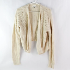 Universal Threads Women's L Beige Open Front Sweater Cardigan - Pre-owned